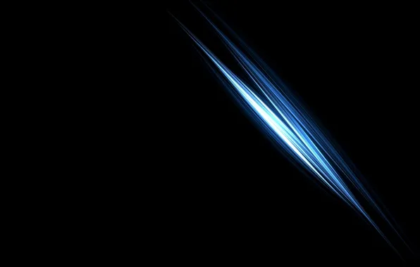 Picture style, black background, dark Wallpapers, blue line