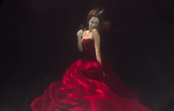 WATER, FLOWER, DRESS, ROSE, wu Gabriela Slegrova Solms