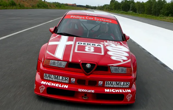 Picture The hood, Alfa Romeo, Lights, DTM, 1993, Icon, Sports car, Alfa Romeo 155 V6 TI …