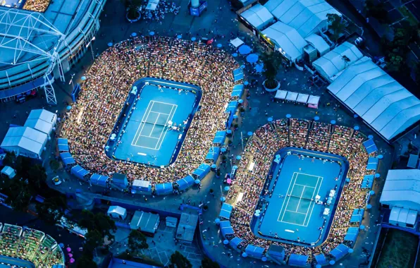 Picture Australia, tennis, Melbourne, Arena named rod Laver