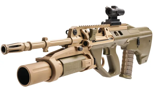 Picture machine, assault rifle, Thales, underbarrel grenade launcher, EF88