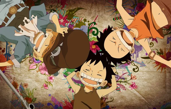 Anime, Luffy, Vanpis, ACE, clogs