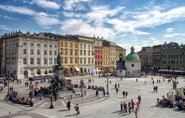 Picture area, Poland, monument, Krakow, Miscavige, Main Market