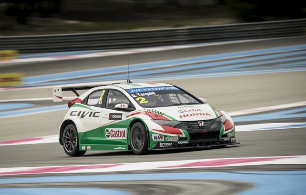 Race, Honda, the car, Honda, car, Civic, Civic, WTCC