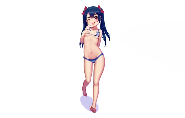 Girl, sexy, cleavage, long hair, legs, boobs, anime, beautiful