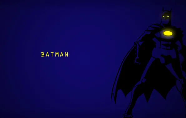 Picture blue, background, Minimalism, Batman, comics, Bruce Wayne