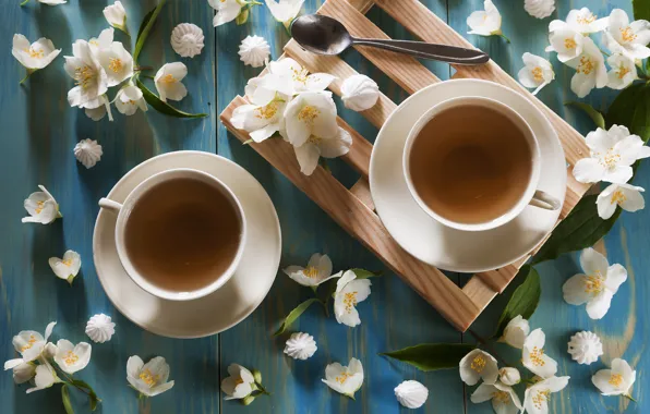 Picture tea, Cup, Jasmine, Ellygri