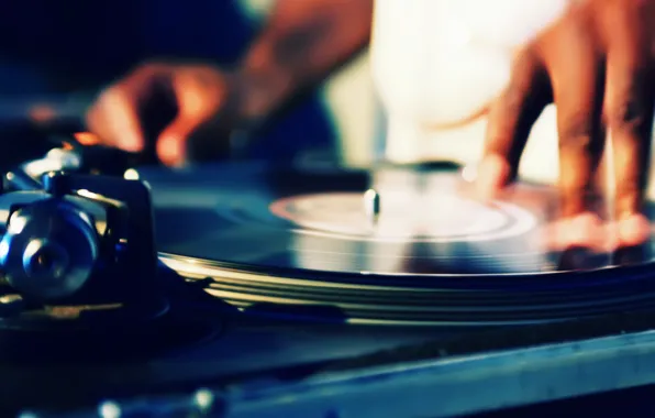 Music, hands, DJ, turntables, record