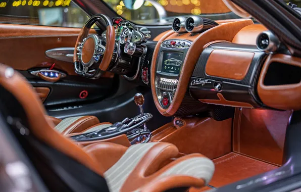 Picture Pagani, inside, To huayr, car interior, Pagani Huayra Codalunga