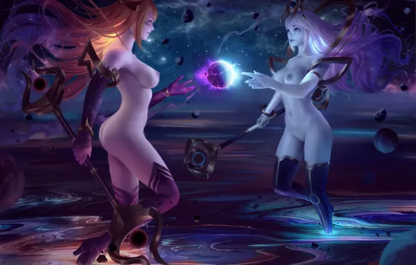 The game, planet, game, character, space, character, Lux, League of Legends