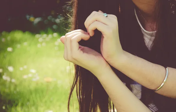 Picture summer, love, mood, heart, hands