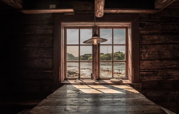 Light, Wood, Old, Vintage, Table, View, Interior, Lamp