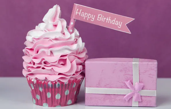 Holiday, gift, Happy Birthday, cakes, sweet, cupcake