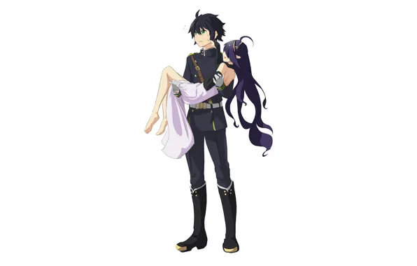 Background, the demon, guy, Owari no Seraph, The last Seraphim, Yuichiro Hakua, Shuramaru
