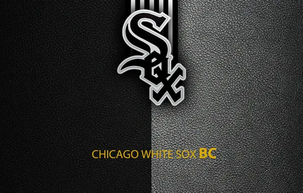 Download Chicago White Sox Emblem In Black Wallpaper