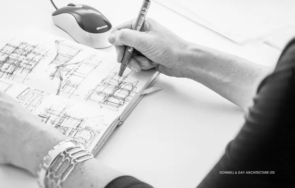 Picture design, notebook, leaves, Designer