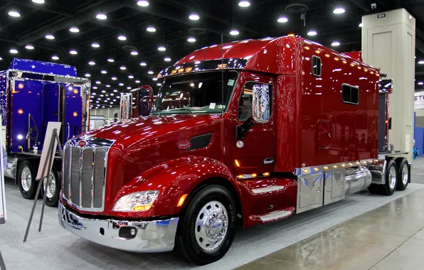 Cars, truck, peterbilt, exhibition