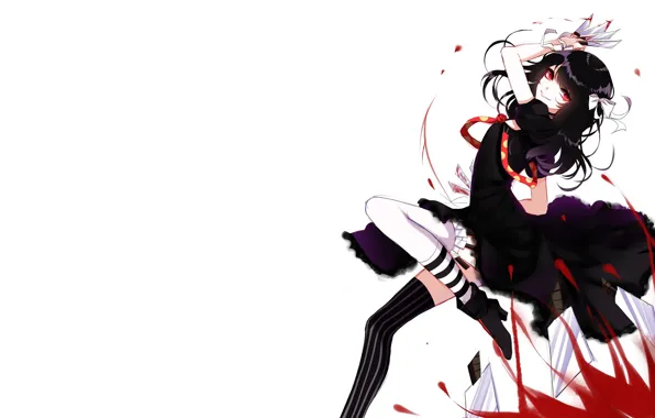 Girl, blood, swing, Touhou, Touhou, Touhou, Sheya, Nue Houjuu