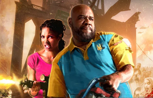 Weapons, people, zombies, left 4 dead 2