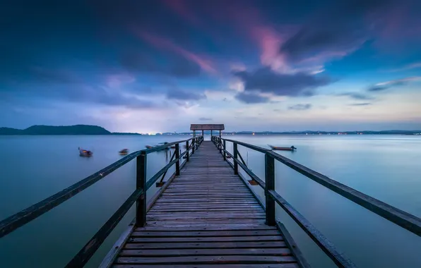 Picture landscape, lake, pierce