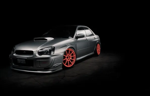Background, black, tuning, Subaru, impresa