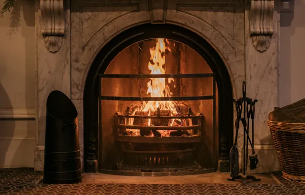 Heat, room, fire, UK, fireplace, the hotel, cozy, United Kingdom