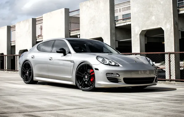 Picture Porsche, Panamera, Black, Wheels