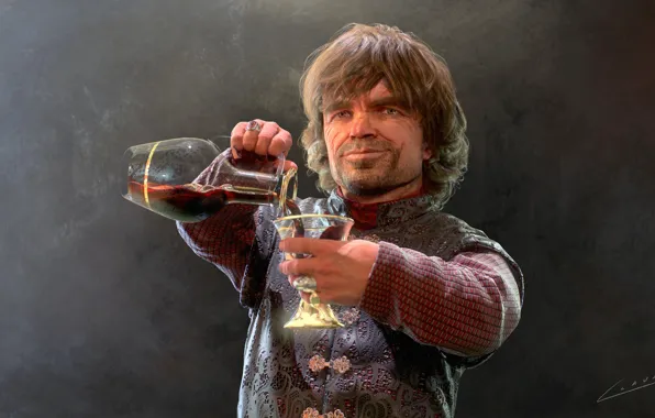 Picture movie, wine, the game, glass, portrait, fantasy, art, game of thrones