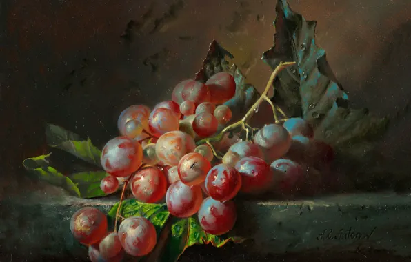 Picture oil, Alexei Antonov, "Grapes"