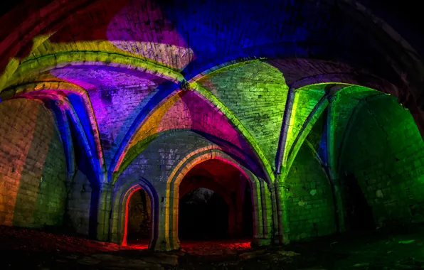 Light, building, Cathedral, arch