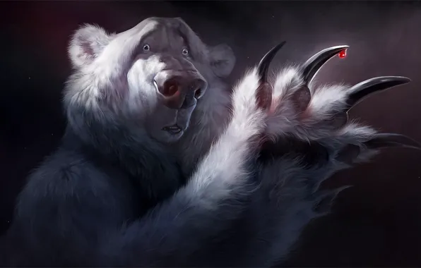 Picture blood, surprise, bear, art, claws