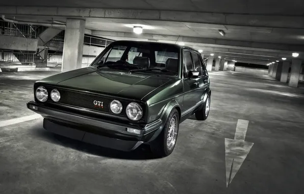 Picture Volkswagen, Parking, City, Parking, Classic, cars, auto, gti