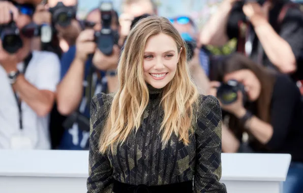 Look, pose, smile, actress, photoshoot, hair, Elizabeth Olsen, Elizabeth Olsen