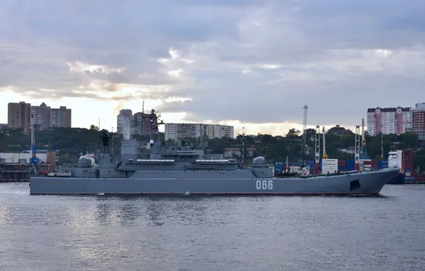 Picture ship, large, landing, Oslyabya