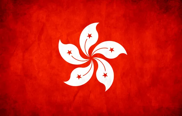 Hong Kong, flag, texture