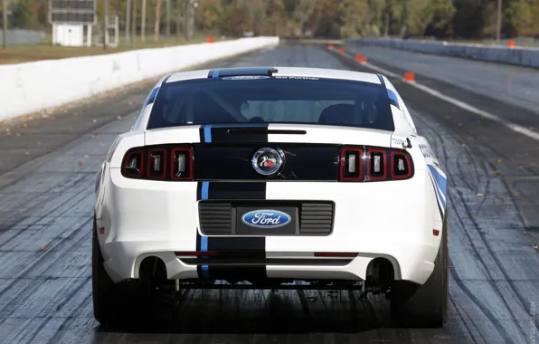 Concept, Mustang, Ford, Road, White, Cobra, Turbo, The trunk