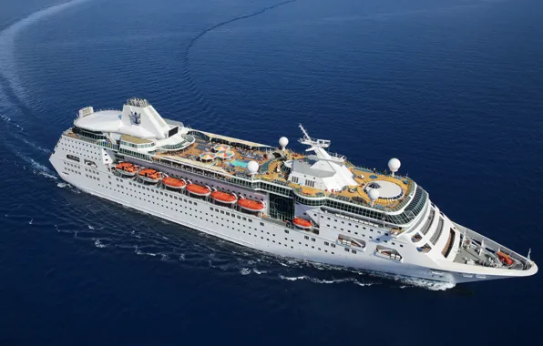 The ocean, Sea, White, Liner, Board, Top, The ship, Passenger