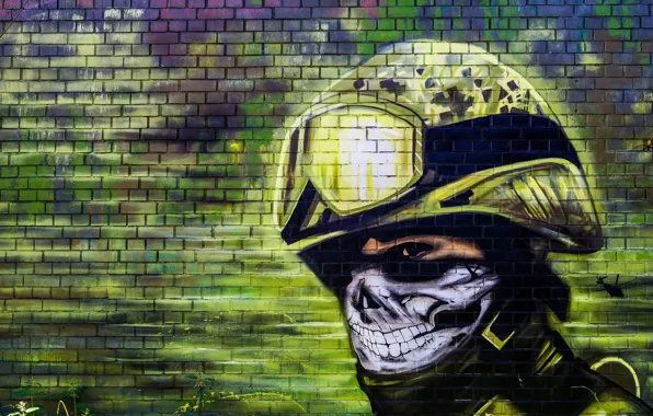 Picture surface, wall, graffiti, texture, team, graffiti, police, special forces