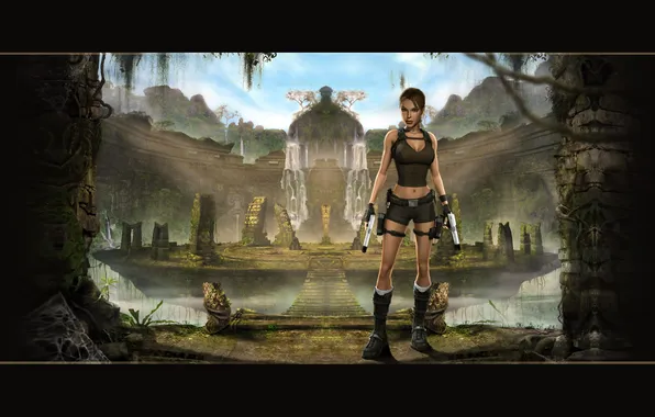 The sky, the world, guns, ruins, underworld, legend, legend, lara