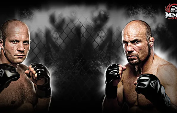 Picture Fedor Emelianenko, fights without rules, Randy Couture, Fedor Emelianenko, fights, Randy Couture, EA Sports MMA