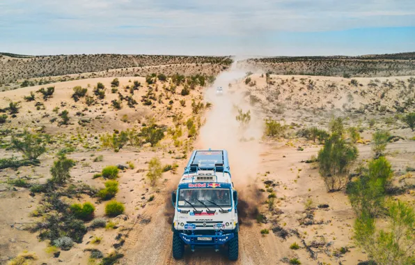 Picture The sky, Sand, Nature, Dust, Sport, Speed, Truck, Race