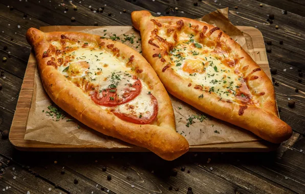 Picture eggs, cakes, khachapuri