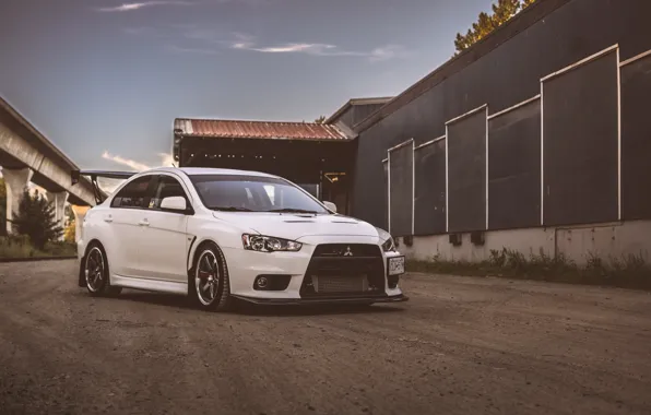 Mitsubishi, Lancer, Evolution, White, X