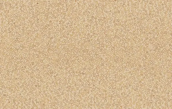 Letters, background, beige color, VLADSTUDIO