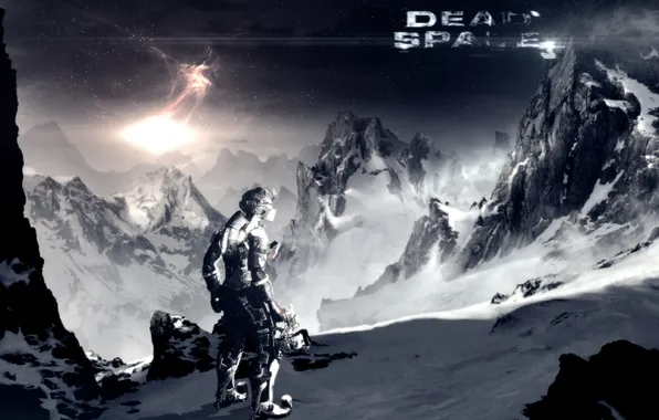 Picture mountains, art, mountains, Isaac Clarke, dead space, dead space 3