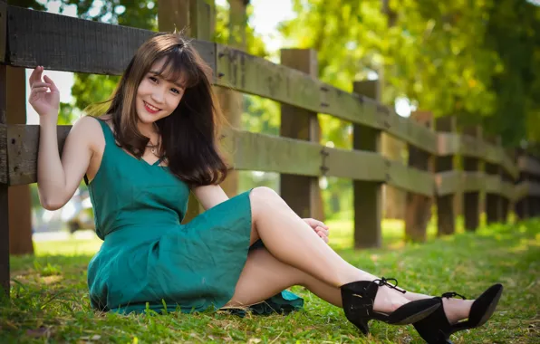 Picture girl, smile, Asian