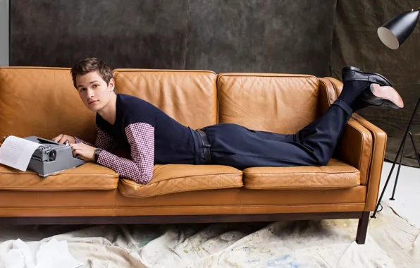 Photoshoot, 2015, Ansel Elgort, Town &ampamp; Country, Ansel Elgort