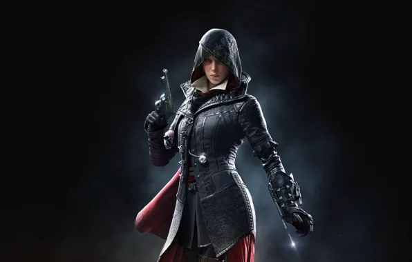 Girl, background, hood, assassin, Assassin's Creed, Assassin's Creed Syndicate