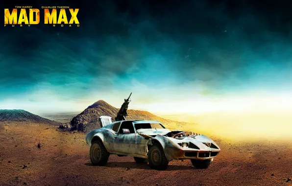 Picture machine gun, car, postapokalipsis, Buggy, Mad Max: Fury Road, Mad Max: fury Road