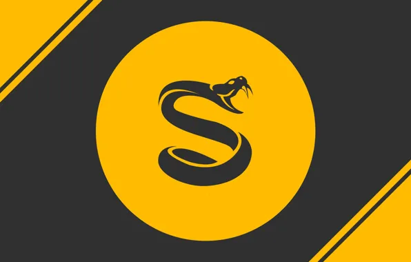 Logo, snake, yellow, splyce csgo